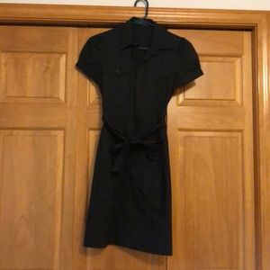 Black Dress with Belt